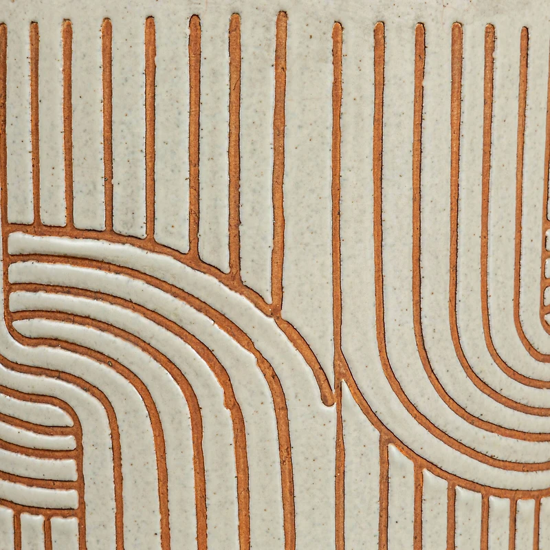 Hello Honey® 8" Modern Arched Design Terra Cotta Planter