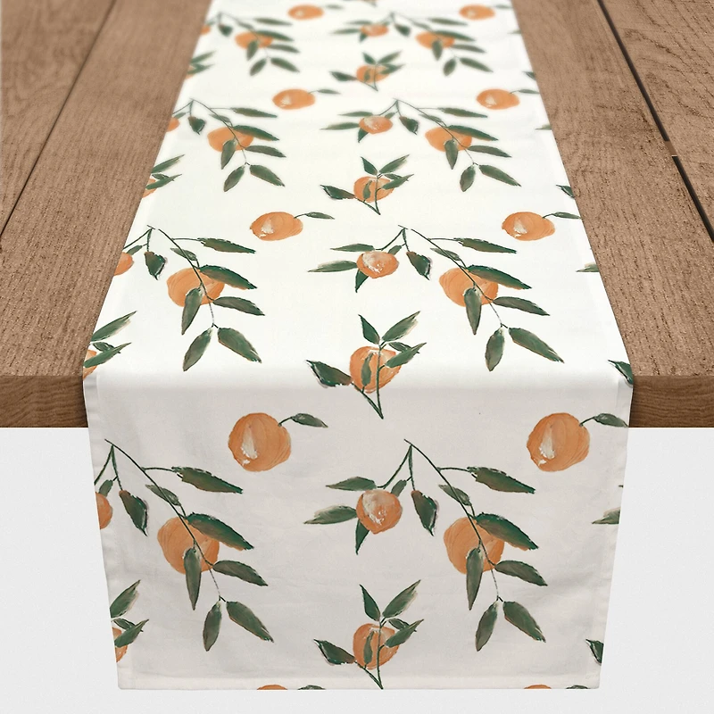 Peachy Pattern 16" x 90" Cotton Twill Runner