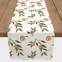 Peachy Pattern 16" x 90" Cotton Twill Runner