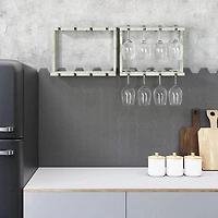 NEX™ Wall Mounted Wine Glass Stemware Rack Holder Hanger