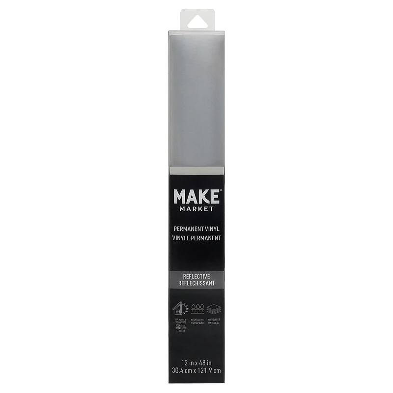 Reflective Silver Permanent Vinyl by Make Market®