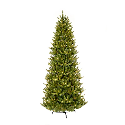 4.5ft. Pre-Lit Slim Fraser Fir Artificial Christmas Tree, Clear Lights
