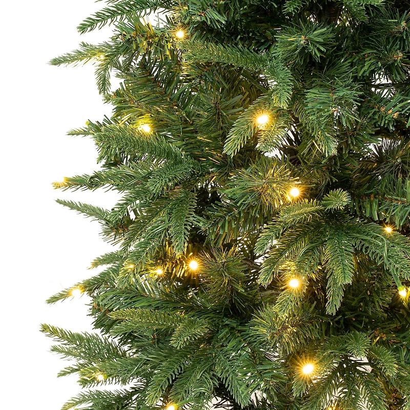 6ft. Pre-Lit Feel-Real® Duxbury Slim Artificial Christmas Tree, Warm White LED Lights