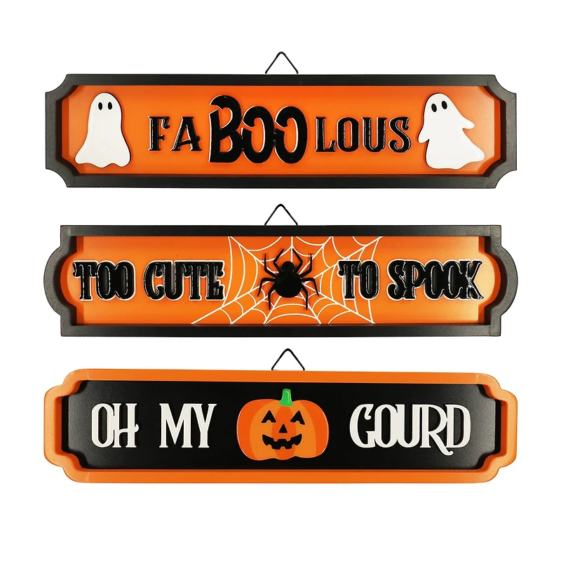 Assorted 15" Playful Halloween Saying Wall Sign, 1pc. by Ashland®