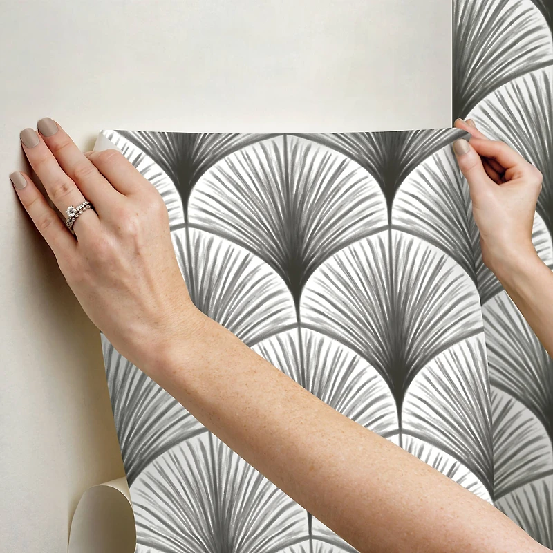 NuWallpaper Amari Gray Peel & Stick Wallpaper