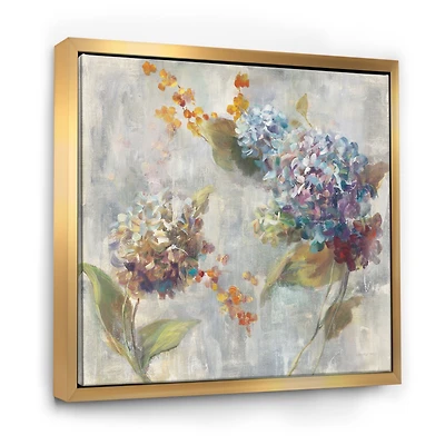 Designart - Autumn Hydrangea - Traditional Framed Canvas