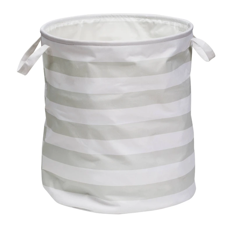 Honey Can Do 20" Gray Stripe Kids Hamper