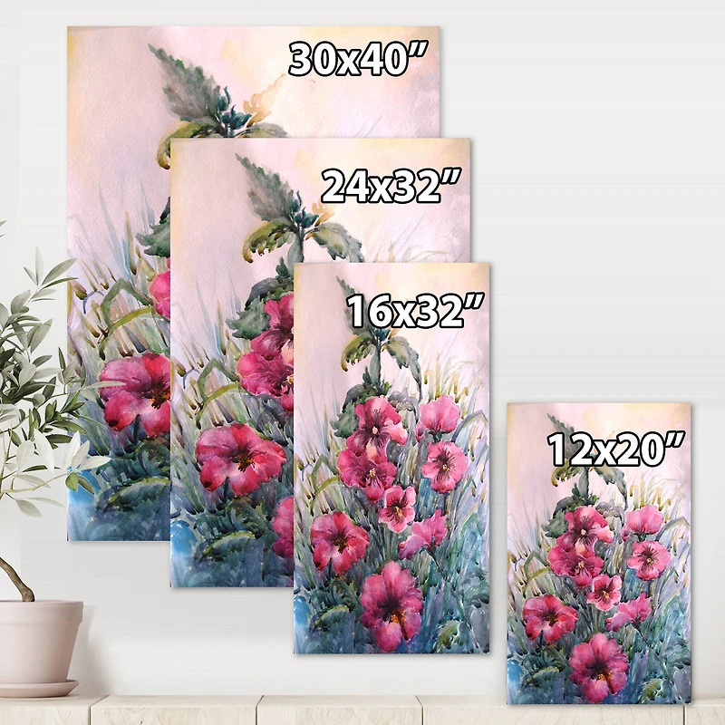 Designart - Blossoming Hibiscus In The Wild