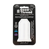 John Bead Good Thread White Bonded Nylon Beadweaving Thread, 547yd.