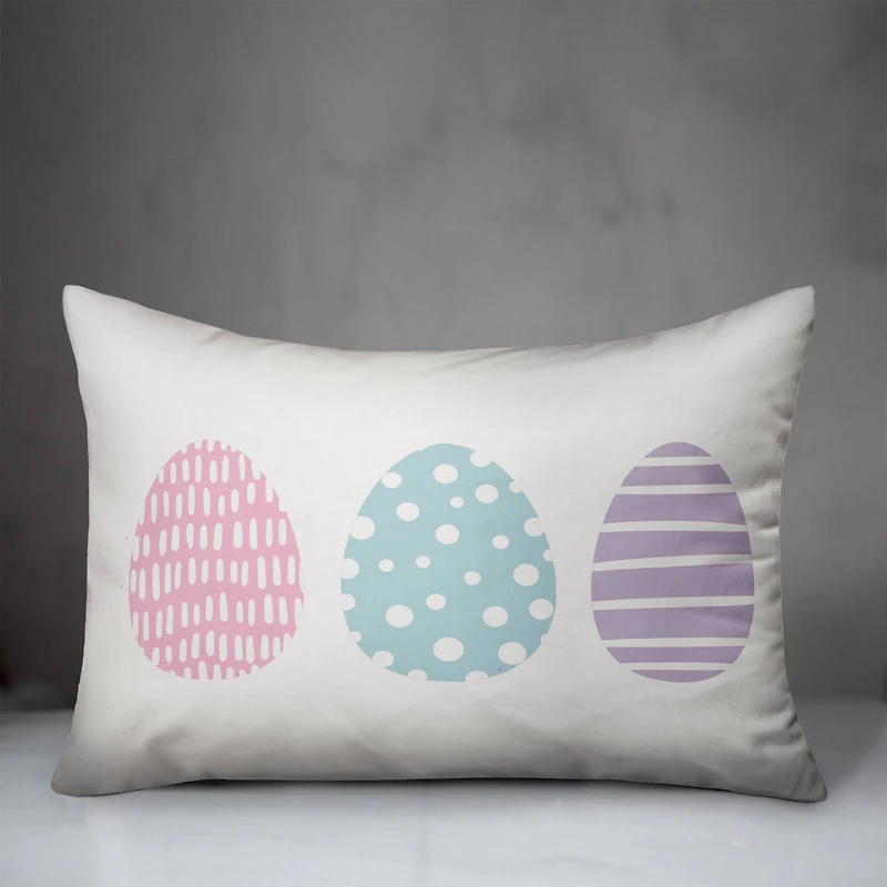 Tri Eggs 3 14" x 20" Indoor / Outdoor Pillow