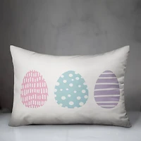 Tri Eggs 3 14" x 20" Indoor / Outdoor Pillow