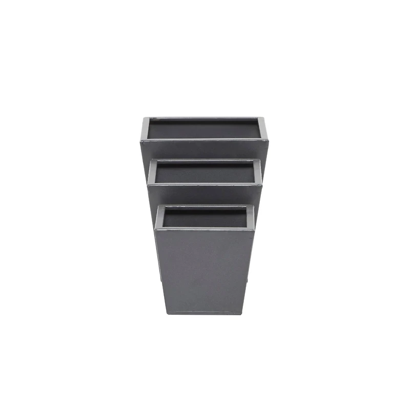 Grey Modern Planter, Set of 3" 8", 6", 5"