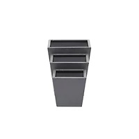 Grey Modern Planter, Set of 3" 8", 6", 5"