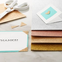 6 Pack: Glitter Metallic Cardstock Paper Pad by Recollections™, 12" x 12"