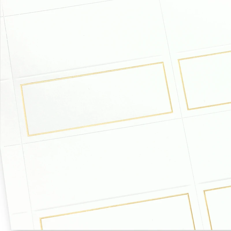 12 Packs: 48 ct. (576 total) Gold Border Place Cards by Recollections™