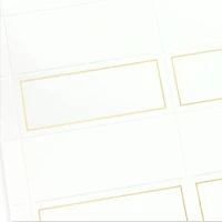 12 Packs: 48 ct. (576 total) Gold Border Place Cards by Recollections™