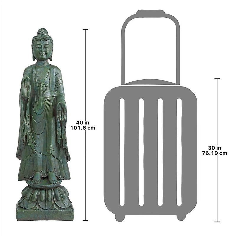Design Toscano® 40" The Enlightened Buddha Sculpture
