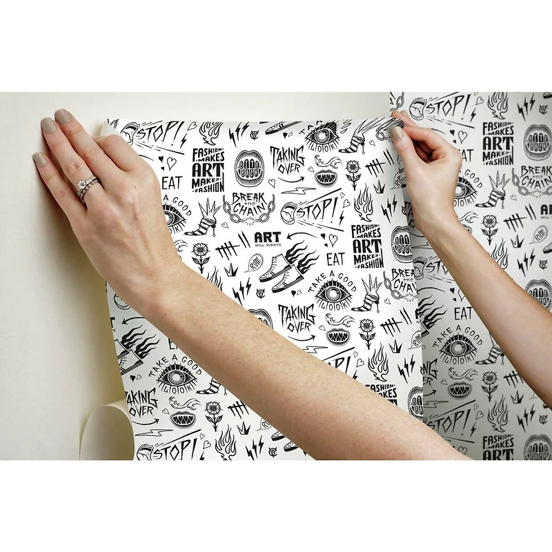 RoomMates Disney® Cruella Graffiti Peel & Stick Wallpaper