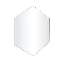 White Contemporary Wall Mirror, 24" x 2" x 21"