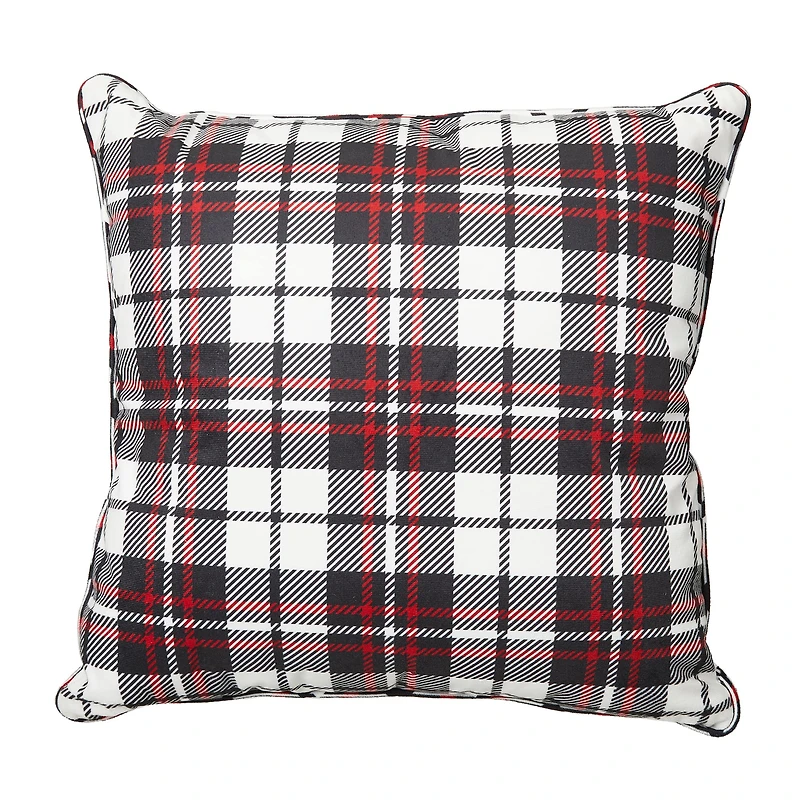 Glitzhome® Farm Fresh Heavy Cotton Christmas Tree Throw Pillow