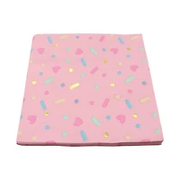 12 Packs: 20 ct. (240 total) Pink Sprinkles Lunch Napkins by Celebrate It™