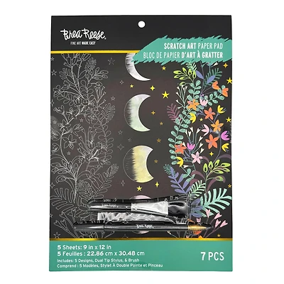 Brea Reese™ 9" x 12" Spring Celestial Scratch Art Paper Pad