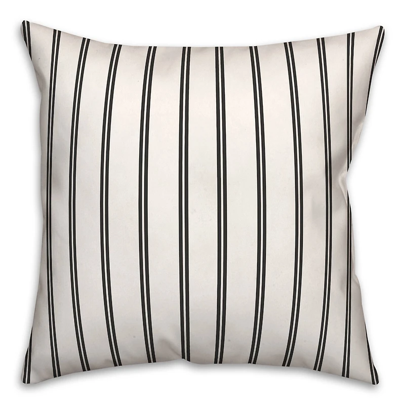 The Olde Dead & Breakfast Stripes Throw Pillow