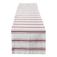 DII® 108" Barn Red Zig Dobby Stripe Table Runner
