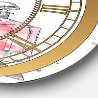 Designart 'Glam Chic Accents Iv Glam Wall Clock