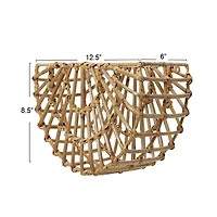 Hello Honey® Natural Mesa Woven Cane Wall Pocket