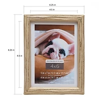 Expressions™ 4" x 6" Gilded Faux Wood Frame with Mat by Studio Décor®