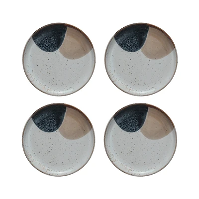 Hello Honey® 7.75" Earthen Hues Stoneware Plates, 4ct.