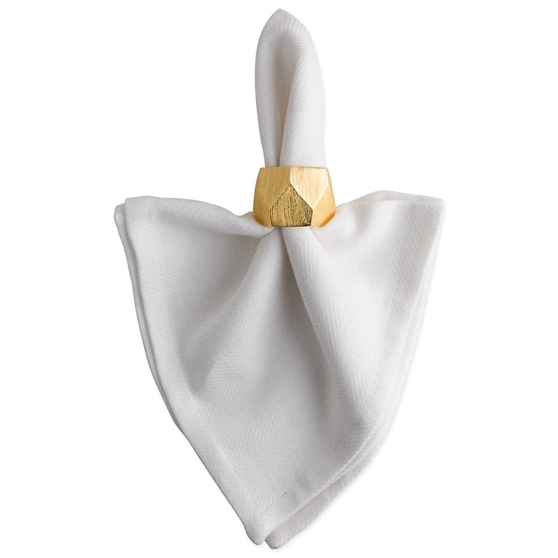 DII® Gold Triangle Band Napkin Rings, 6ct.
