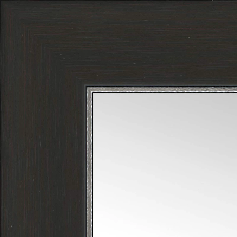 Timeless Frames® Port Espresso & Silver 12" x 12" Framed Mirror