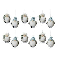 Gnome Sleigh Bell Ornament Set