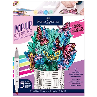 Faber-Castell® Butterfly Pop Up Coloring Bouquet