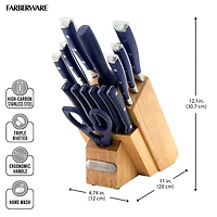 Farberware Ink Blue 15-Piece Cutlery Set