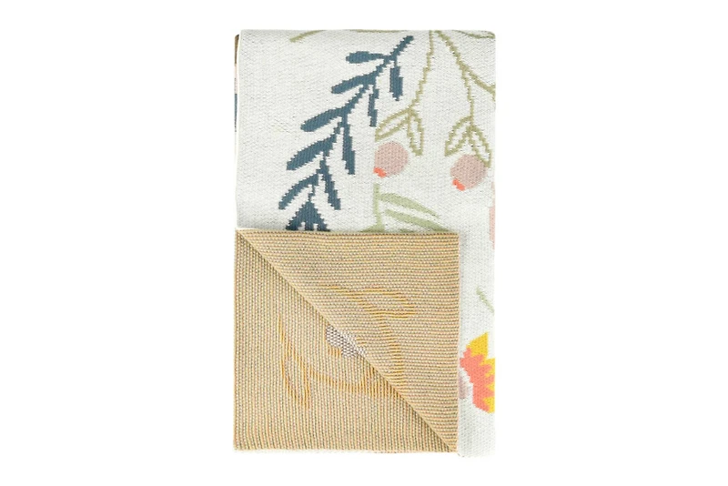 Hello Honey® Cotton Knit Baby Blanket with Bee Pattern