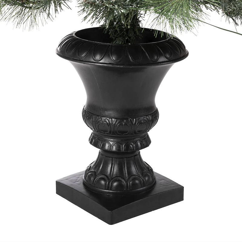 4ft. Pre-Lit Artificial Christmas Tree Set, Warm White LED Lights