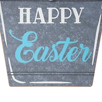 Glitzhome® 18" Easter Wooden Bunny Eggs Wall Décor