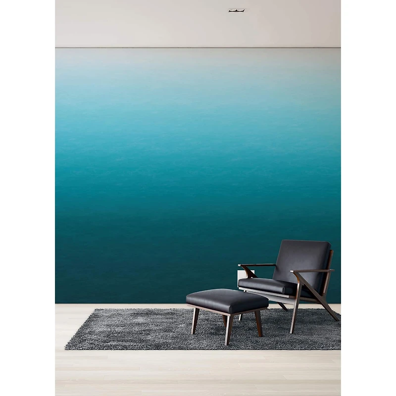 Katie Hunt Teal Blue Ombre Caribbean Sea Wall Mural