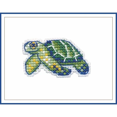 Oven Badge-Turtle Cross Stitch Kit