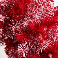 2.5ft. Pre-Lit Red Candy Cane Artificial Christmas Tree, Clear Micro LED Lights