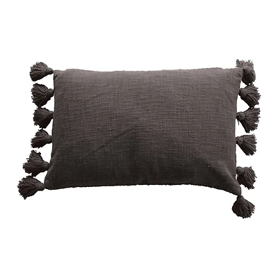 Hello Honey® Iron Cotton Slub Lumbar Pillow with Tassels