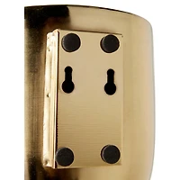 Gold Metal Contemporary Planter Set