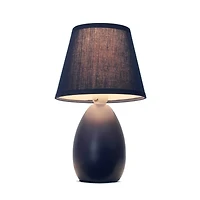 Simple Designs Mini Egg Oval Ceramic Table Lamp