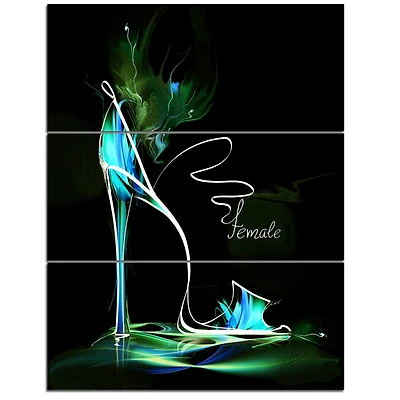 Designart - Green High Heel Show