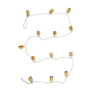 Hello Honey® 6ft. Gold Metal Bell Garland