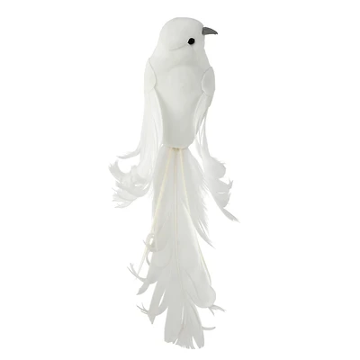 White Decorative Feather Bird by Ashland®