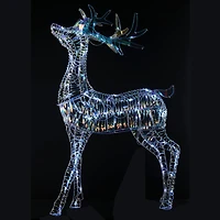 48" Iridescent Deer with Cool White LED Lights